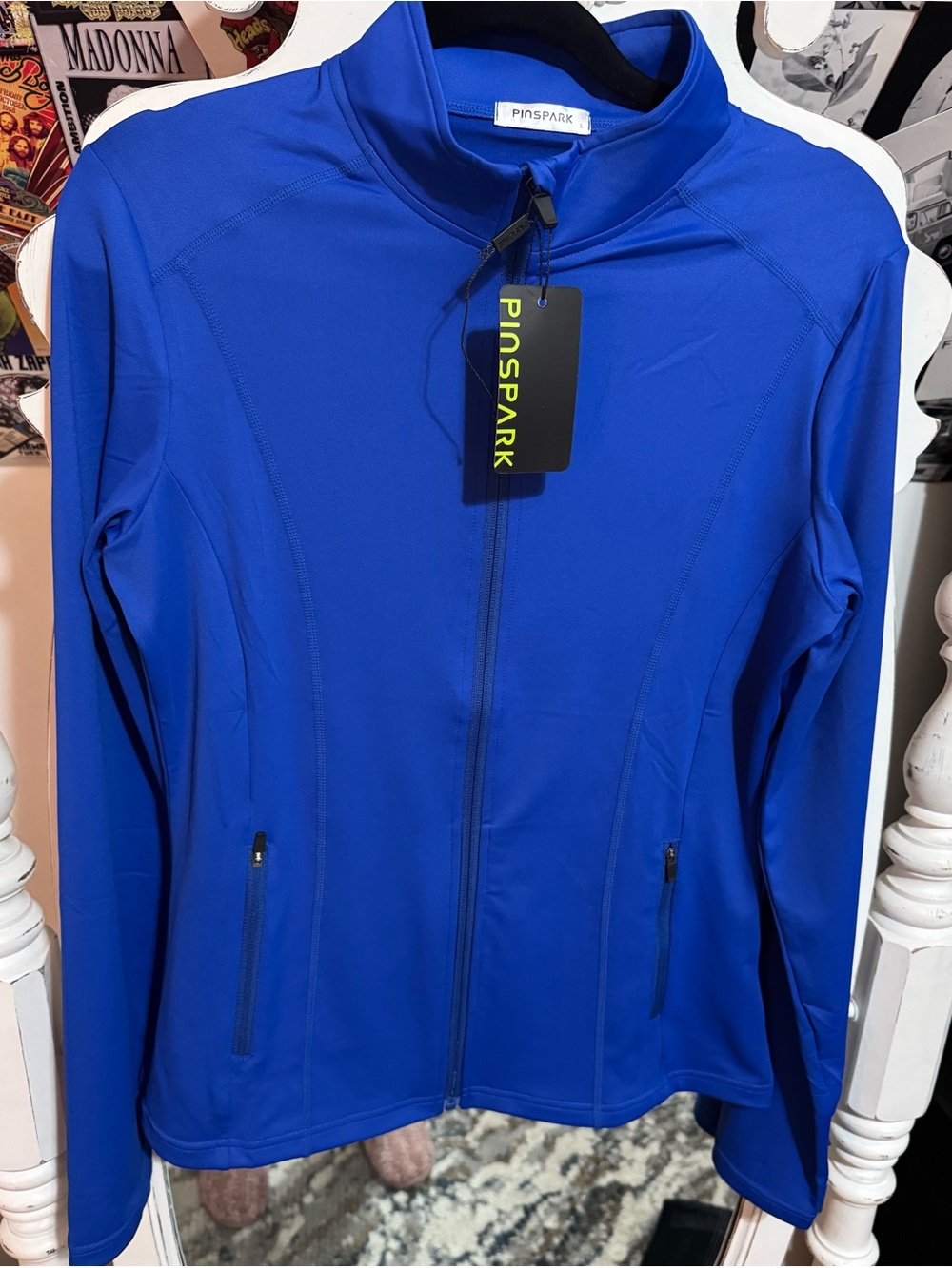 Pinspark Women's Royal Blue Full-Zip Utility Jacket